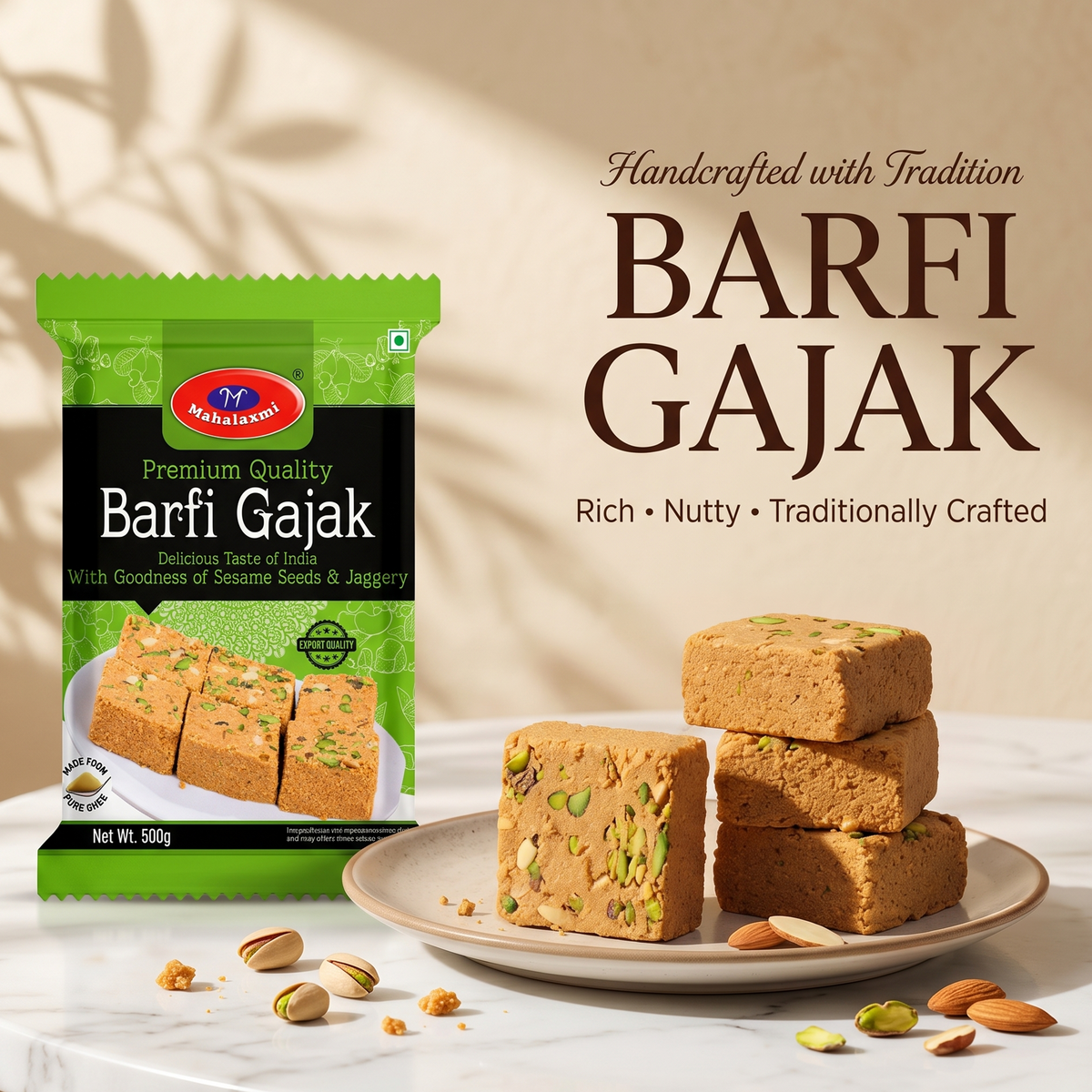 Premium Barfi Gajak 500g