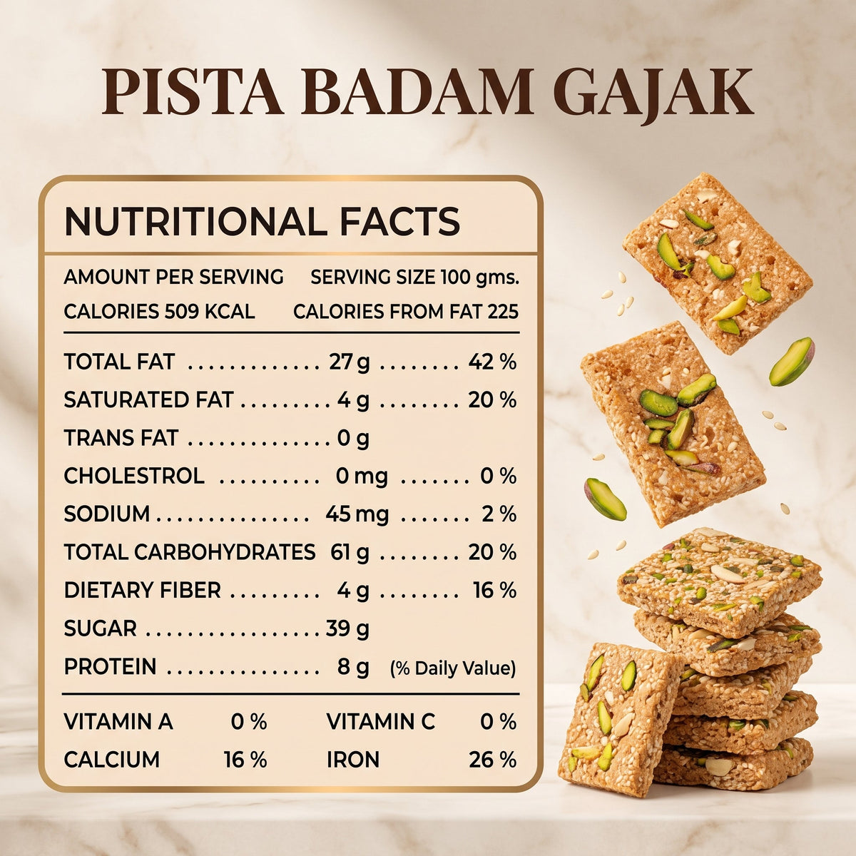 Pista Badam Gajak A+ detail 4
